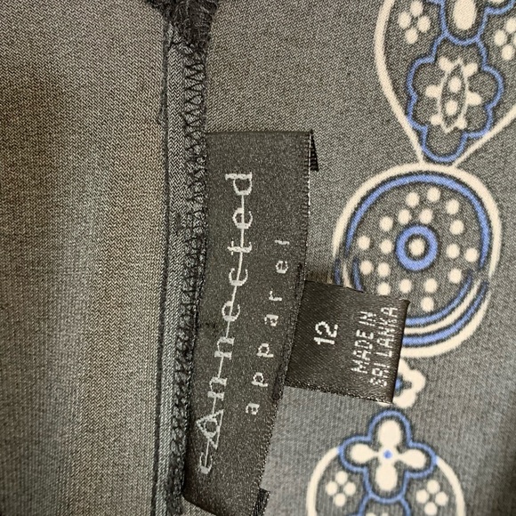 Connected Apparel Size 12 V Neck Front and Back Empire Waist Sleeveless - Picture 4 of 7